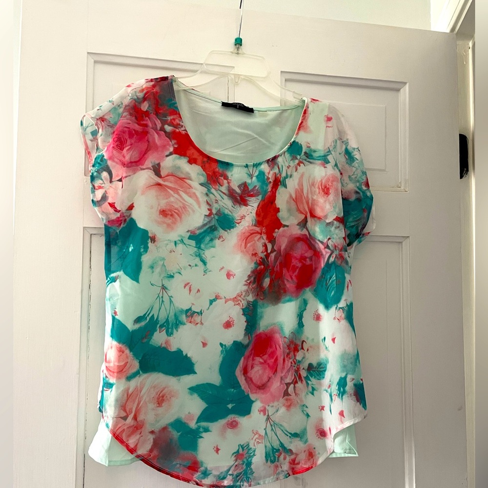Tahari Floral Print Women's Top